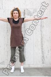 Whole Body Woman T poses White Casual Average